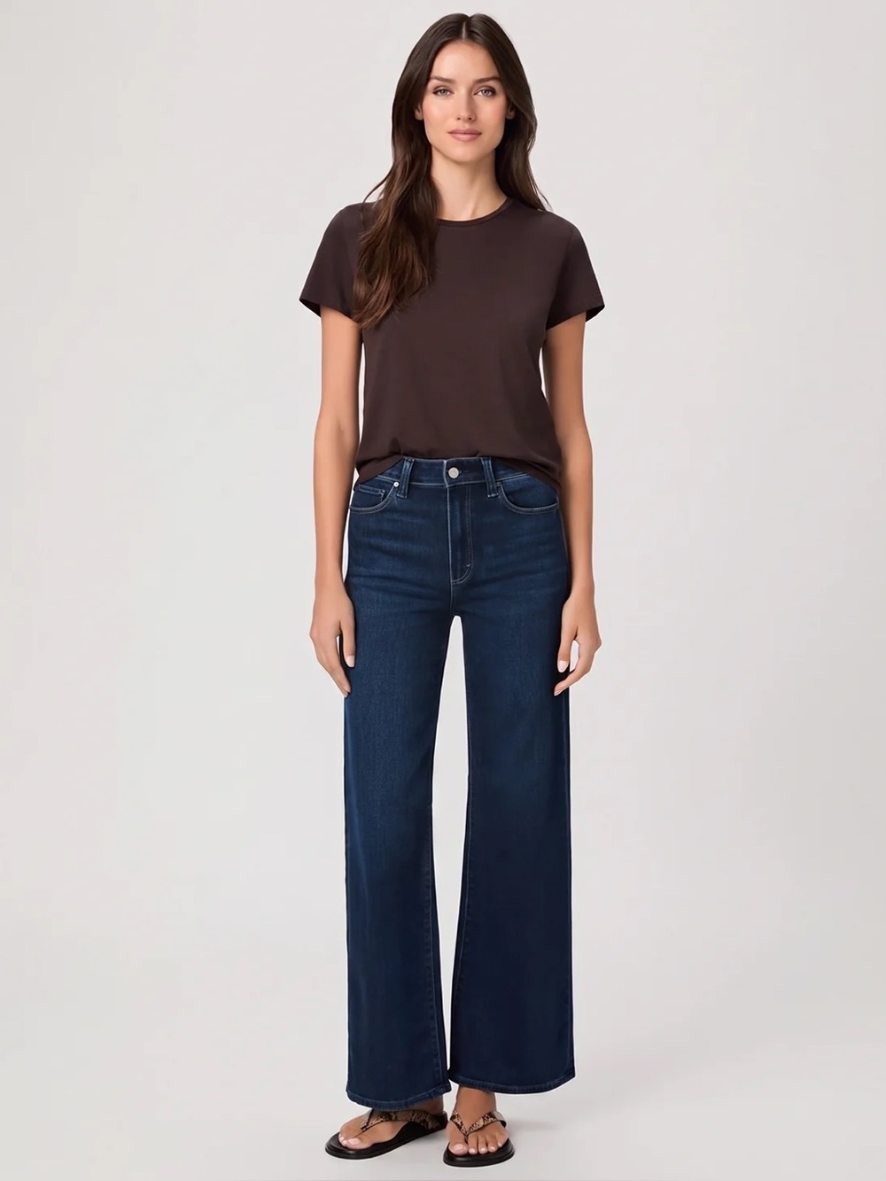 Paige Anessa 31" Wide Leg Jean Sussex preppy coastal minimalist luxury sz 30